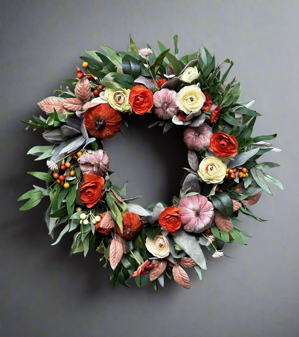 Pumpkin Spice Halloween Wreath