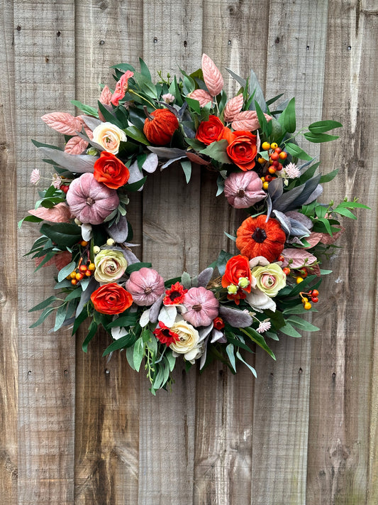 Pumpkin Spice Halloween Wreath