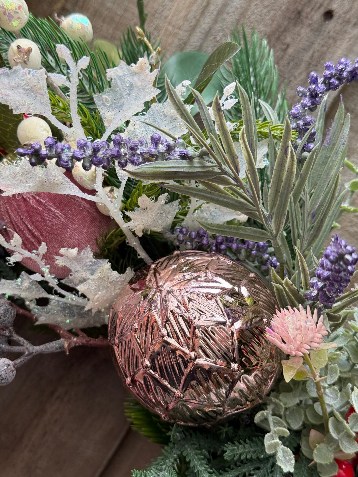 Sugar Plum Vintage Christmas Wreath