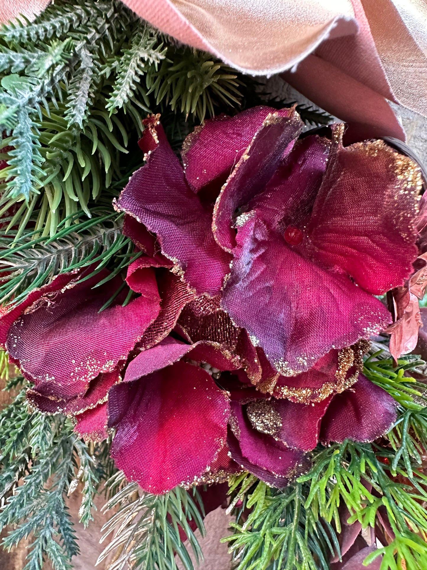 Merlot Majesty Christmas Wreath