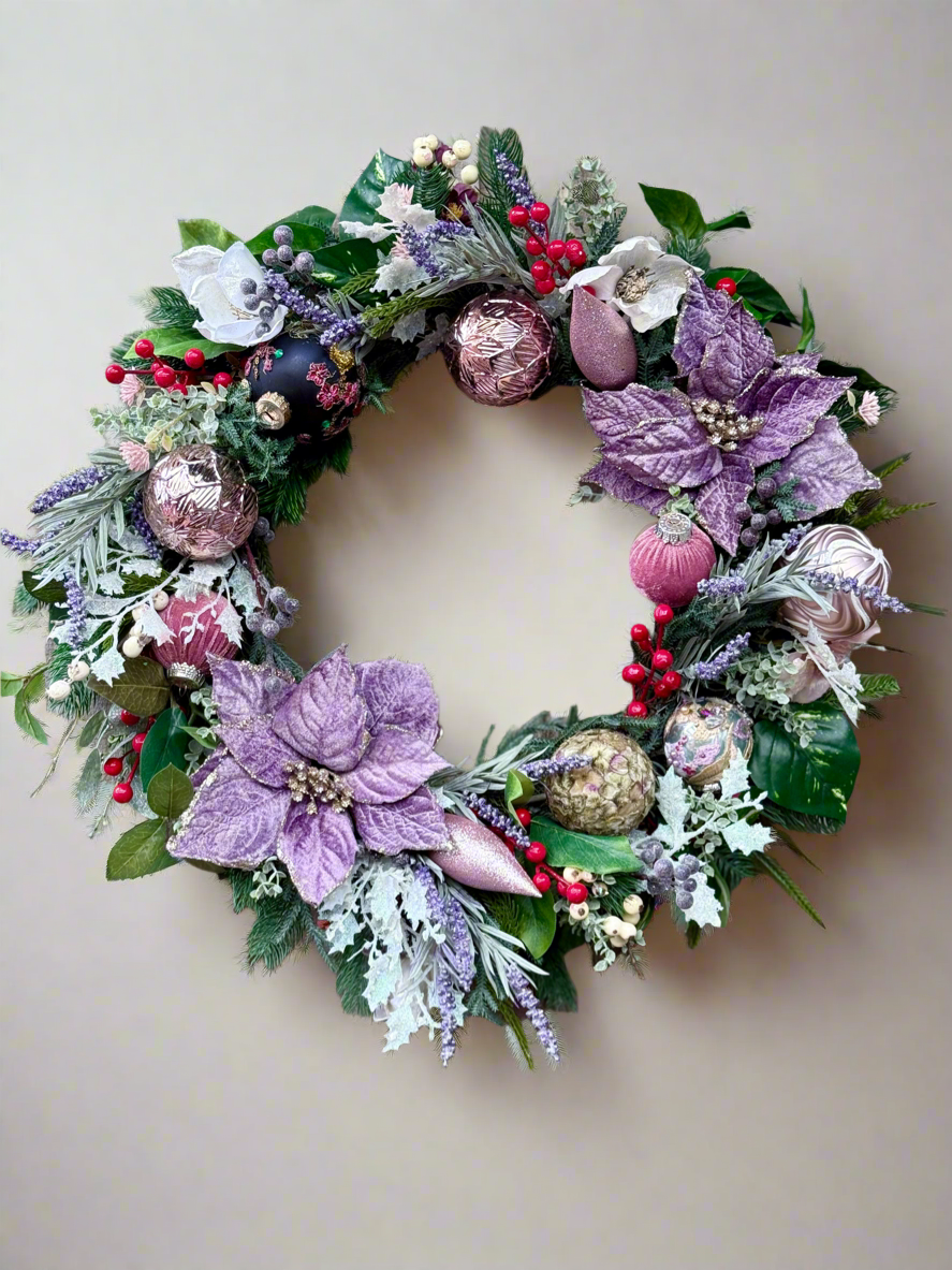 Sugar Plum Vintage Christmas Wreath