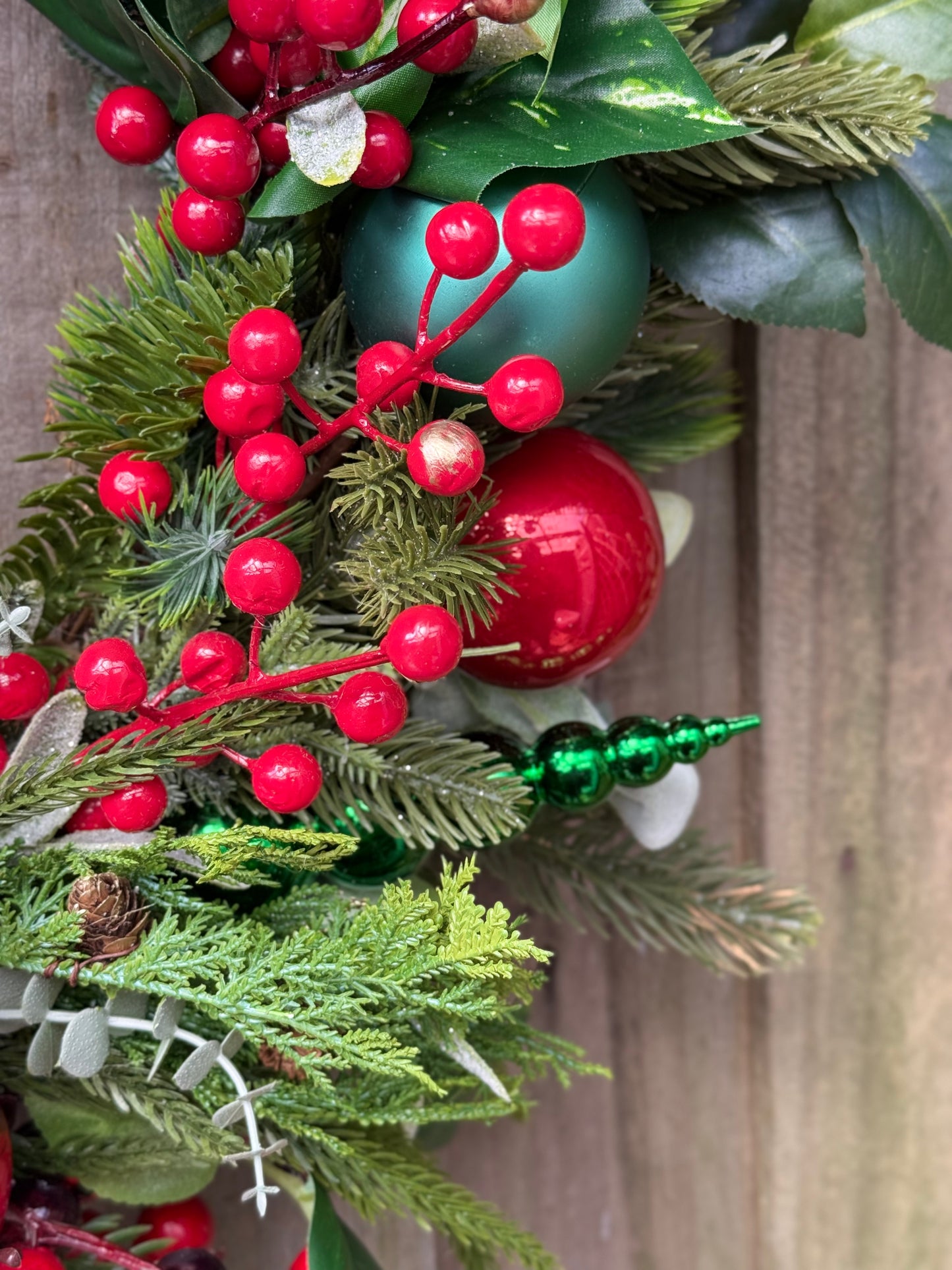 Ribbon & Berries Bliss Christmas Wreath