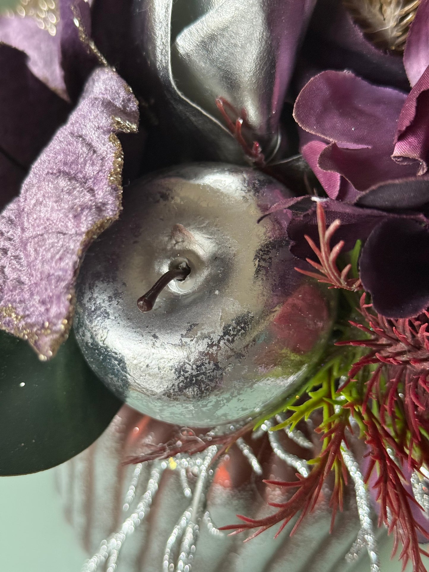 Frosted Poinsettia Chtistmas Arrangement