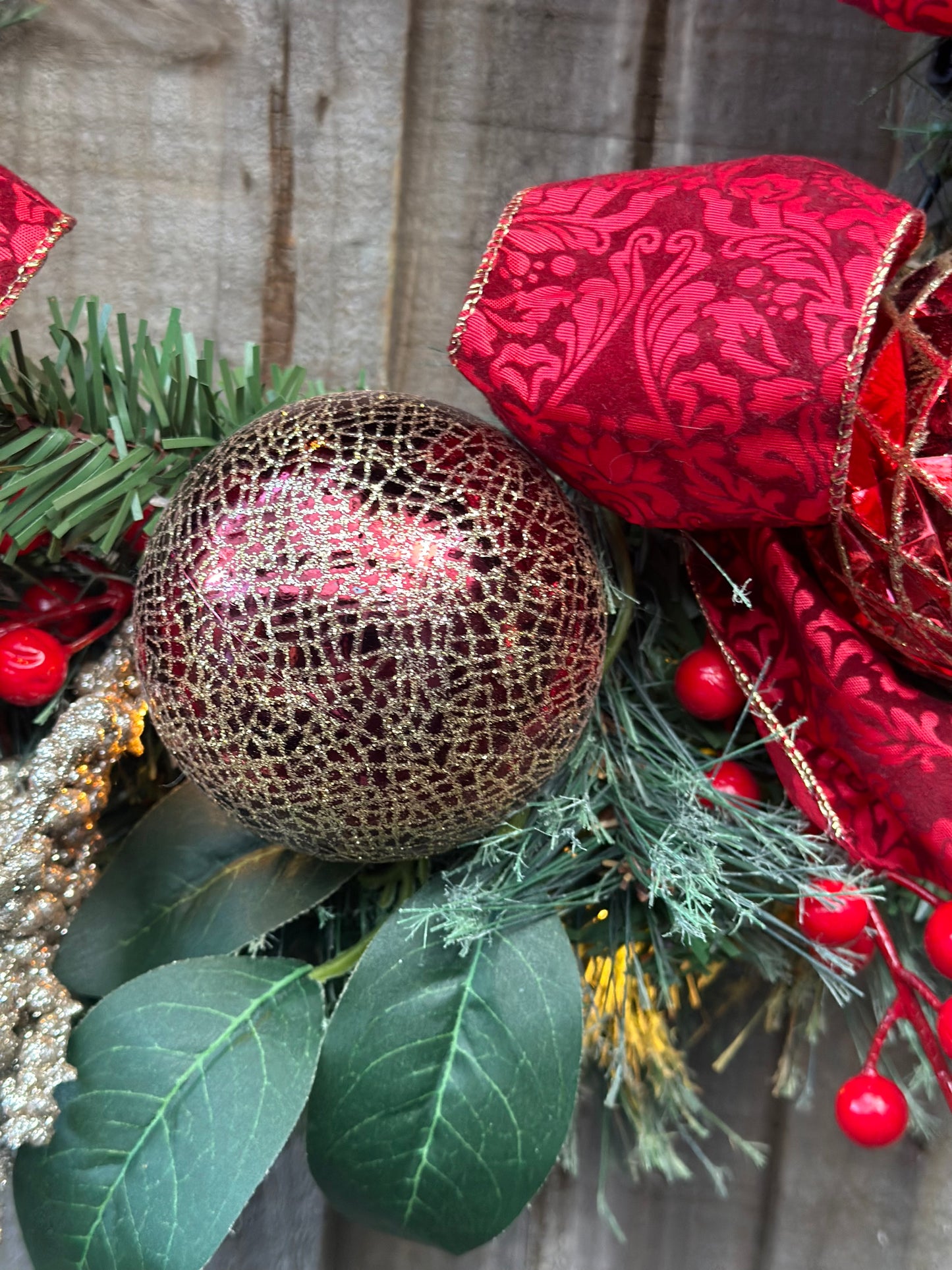 Red Velvet Christmas Wreath