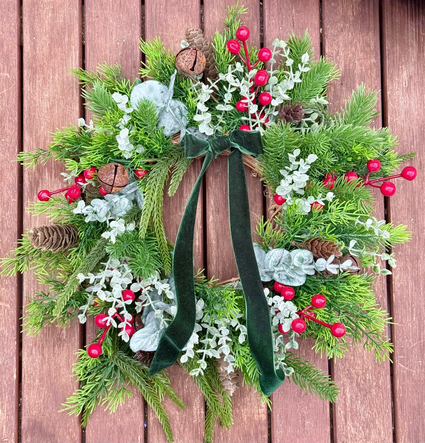 Bells & Berries Christmas Wreath