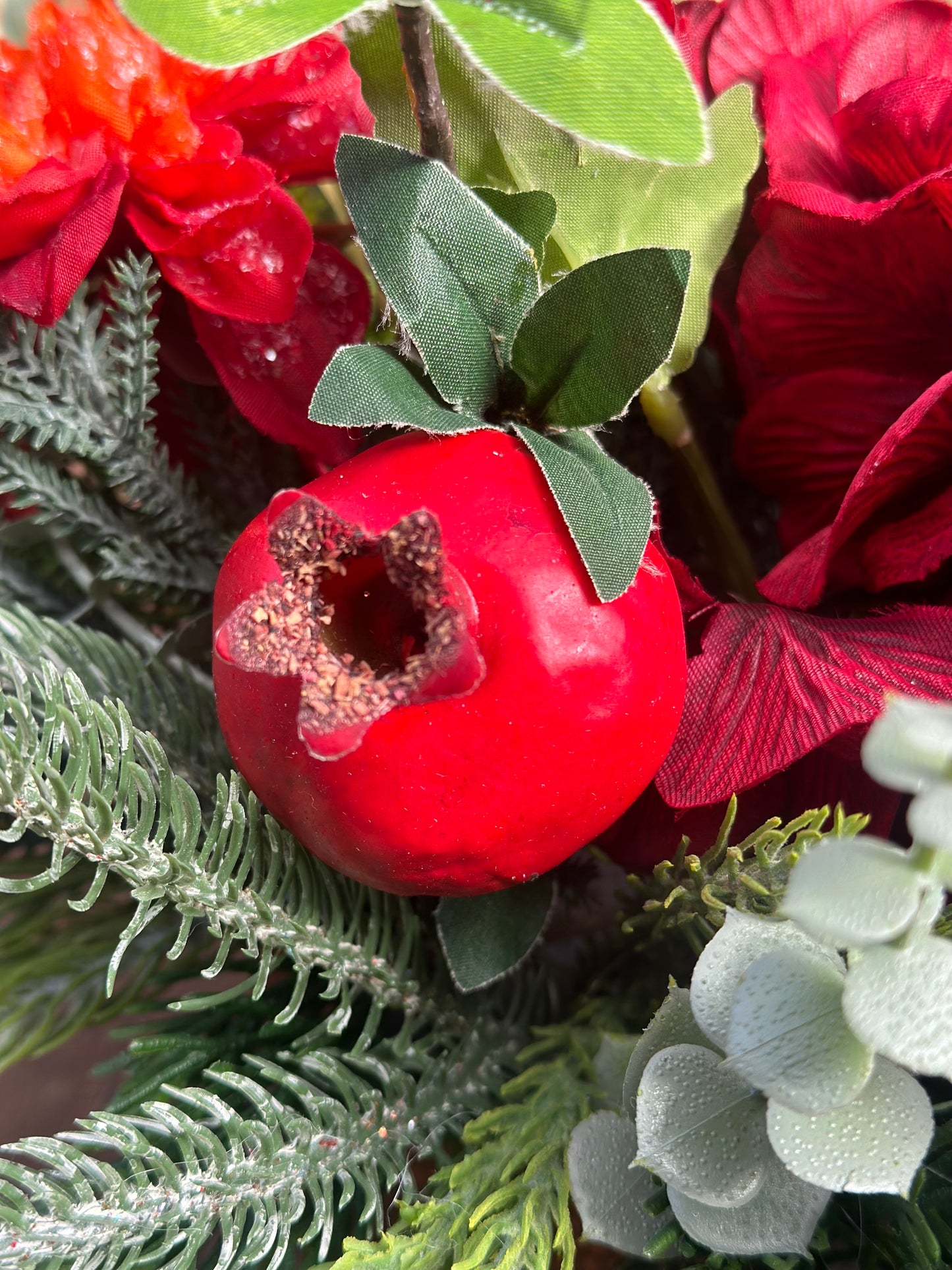 Farm Christmas Table Arrangement