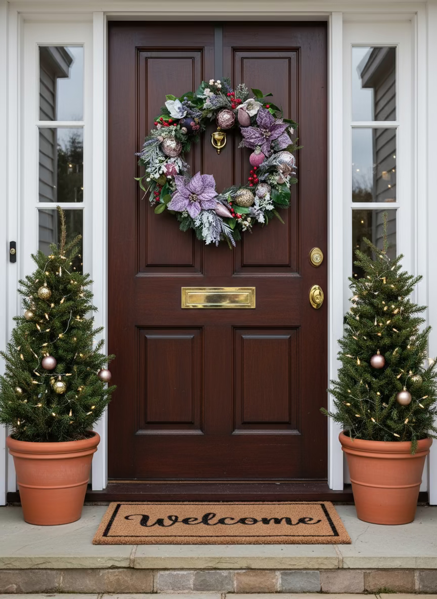 Sugar Plum Vintage Christmas Wreath