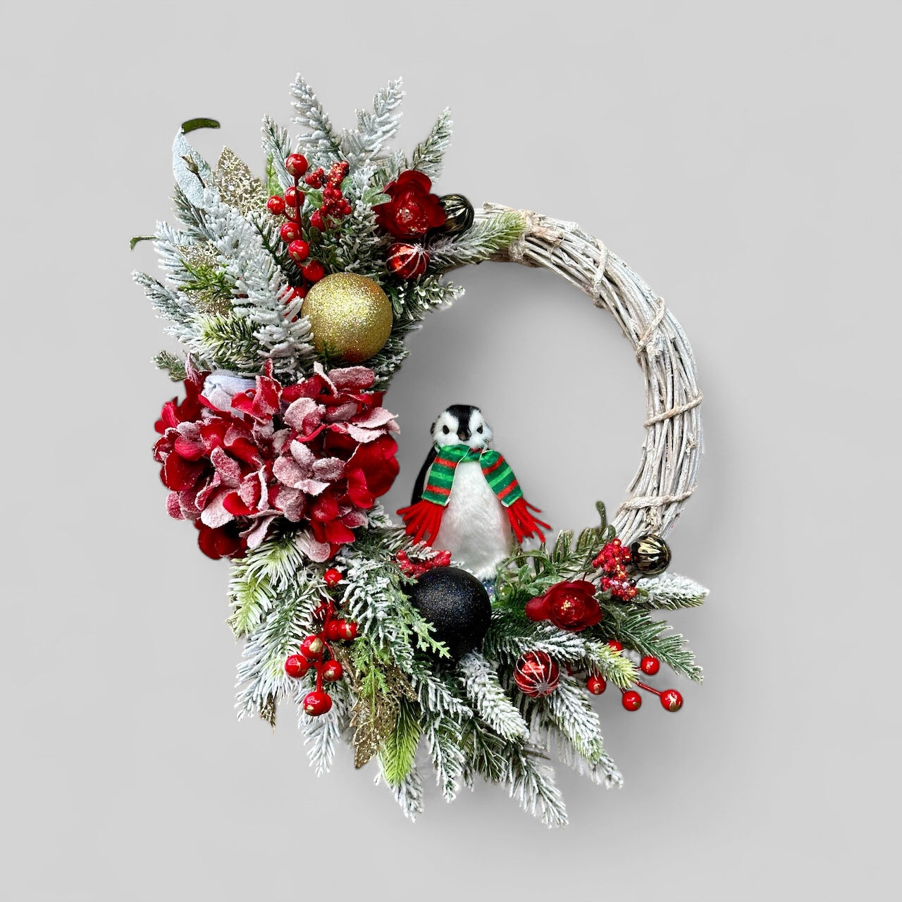 Penguin Christmas Parade Wreath