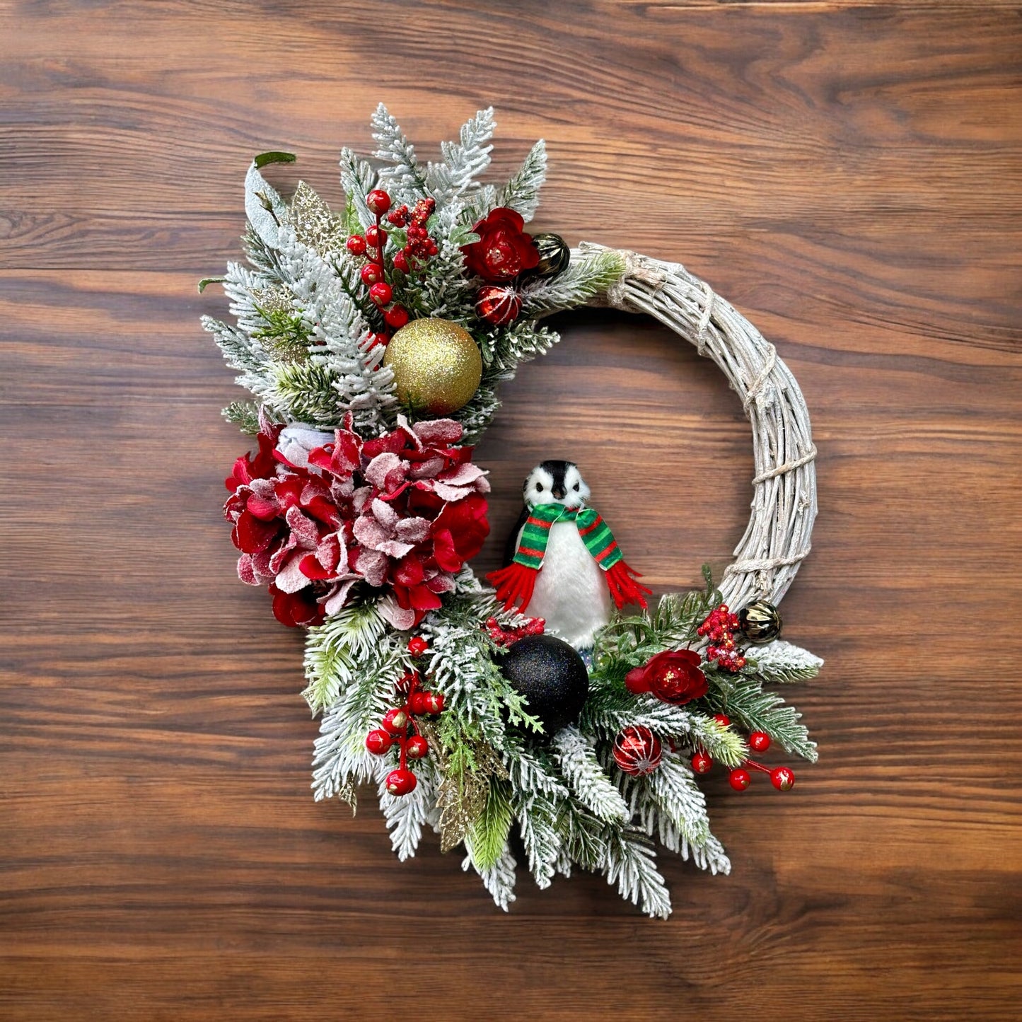 Penguin Christmas Parade Wreath