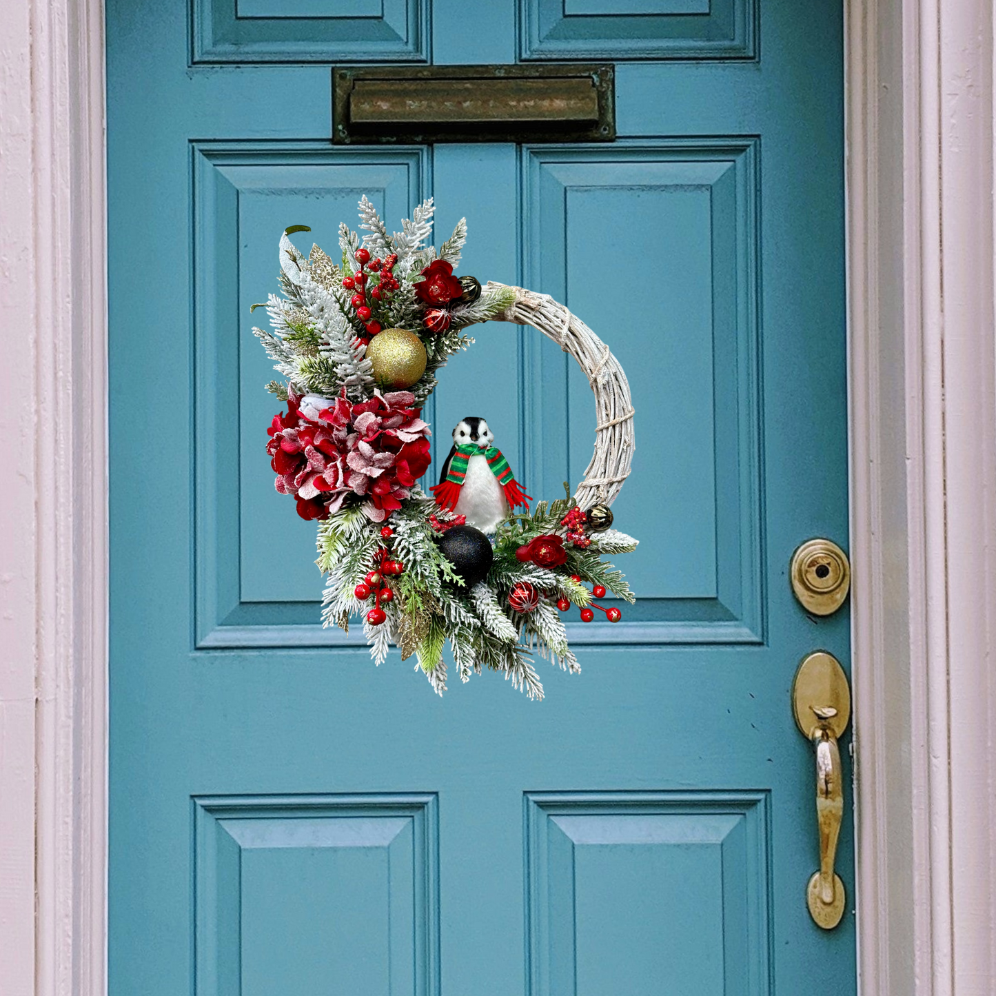 Penguin Christmas Parade Wreath