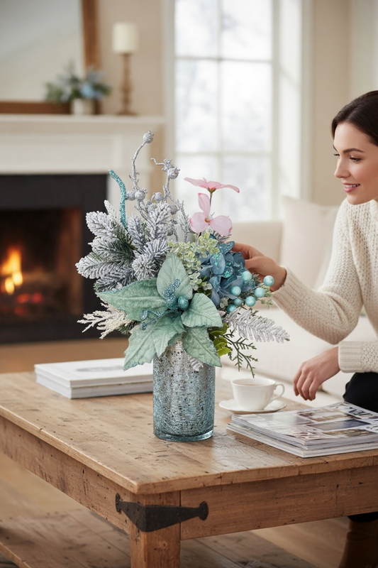 Coastal Christmas Floral Arrangement