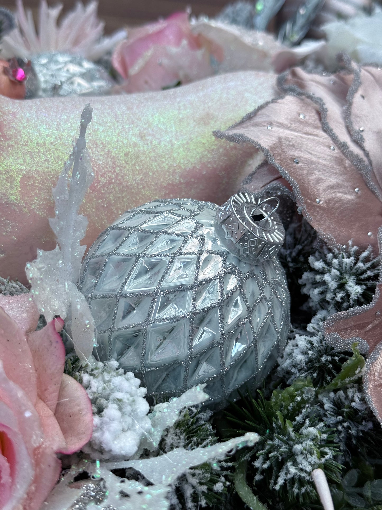 Frozen Petal Christmas Arrangement