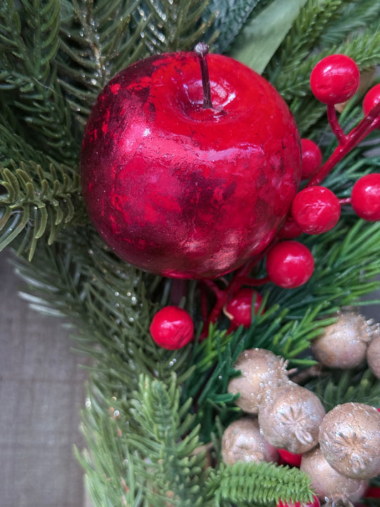 Emeral Velvet Christmas Wreath