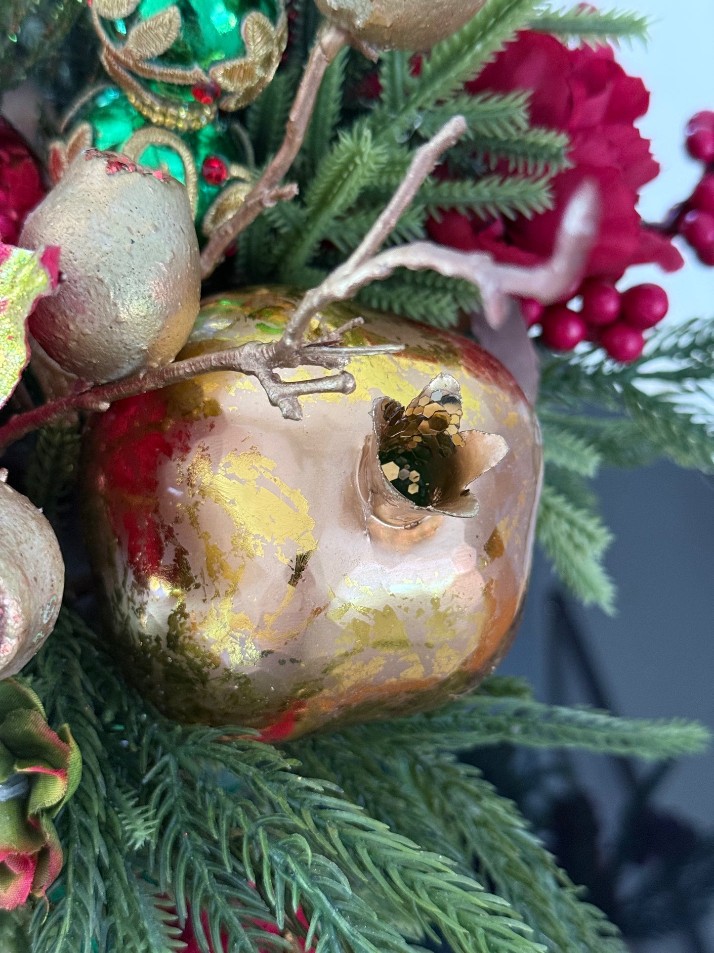 Emerald & Crimson Christmas Arrangement