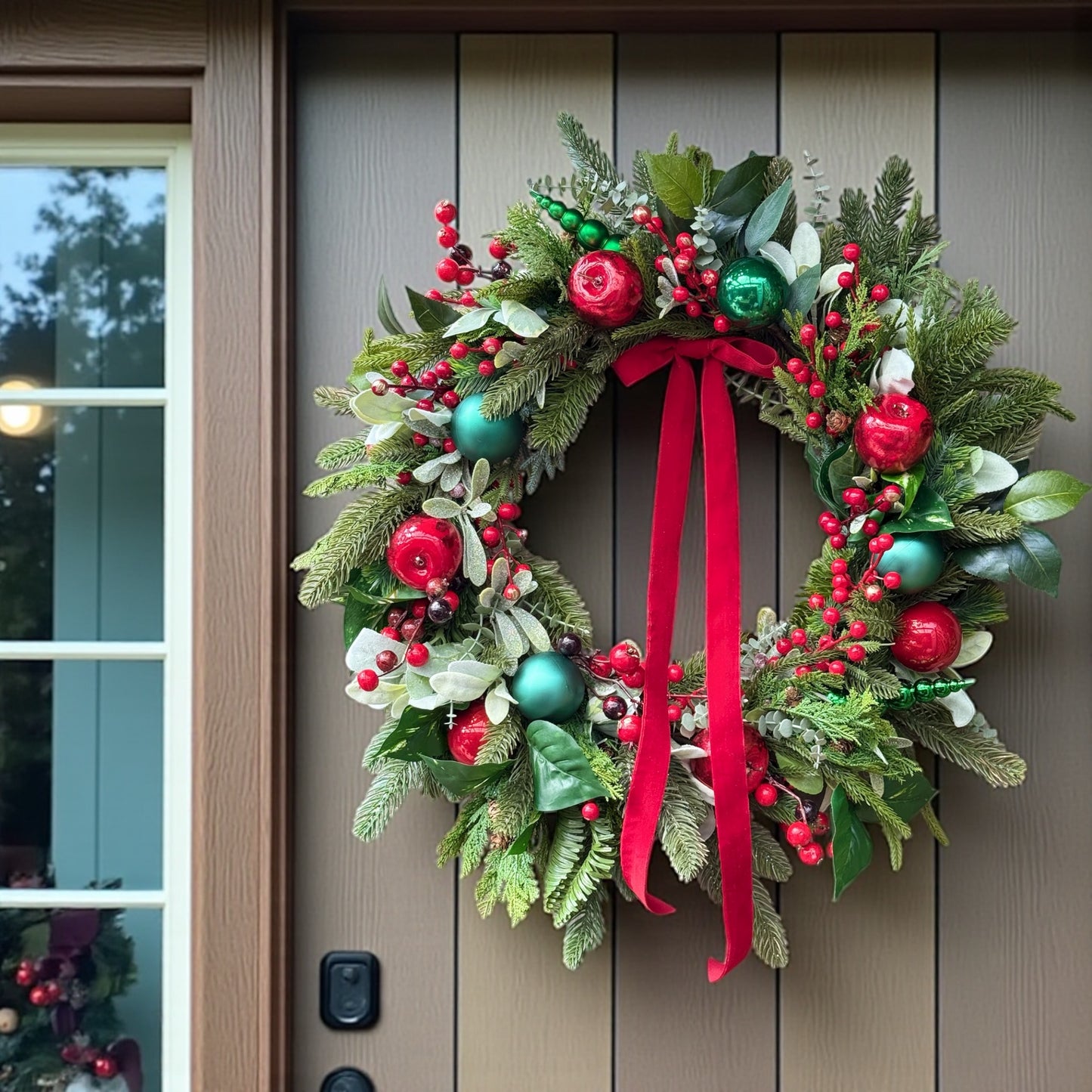 Ribbon & Berries Bliss Christmas Wreath