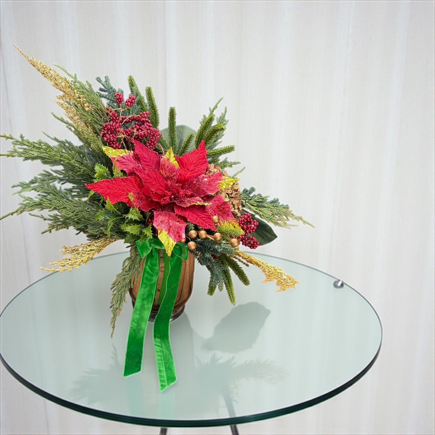 Holiday Berry & Bloom Christmas Arrangement