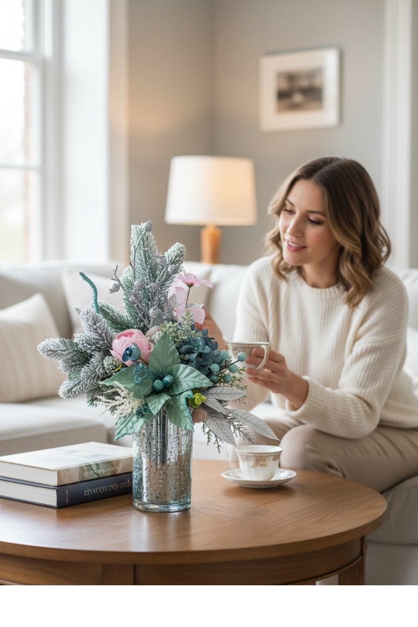 Coastal Christmas Floral Arrangement