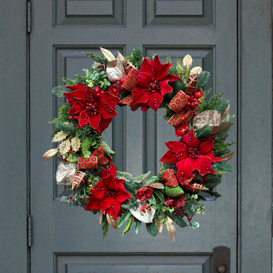 Festive Christmas Symphony Wreath