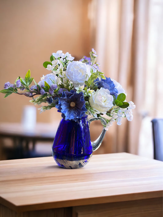 Vibrant Indigo Floral Arrangement