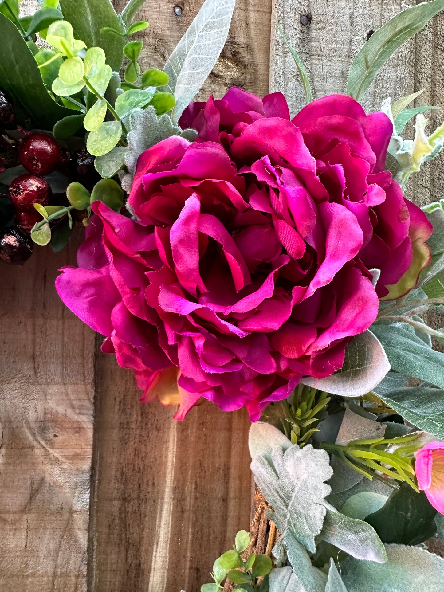 Burgundy Rhapsody Wreath