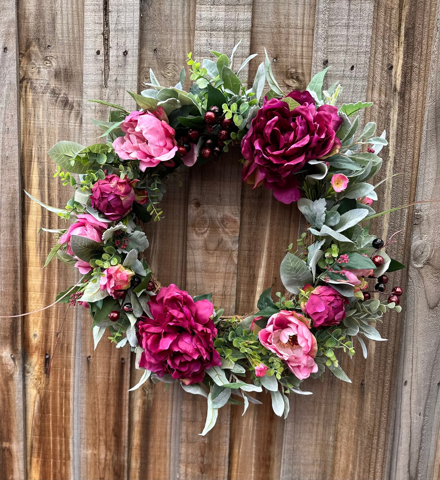 Burgundy Rhapsody Wreath