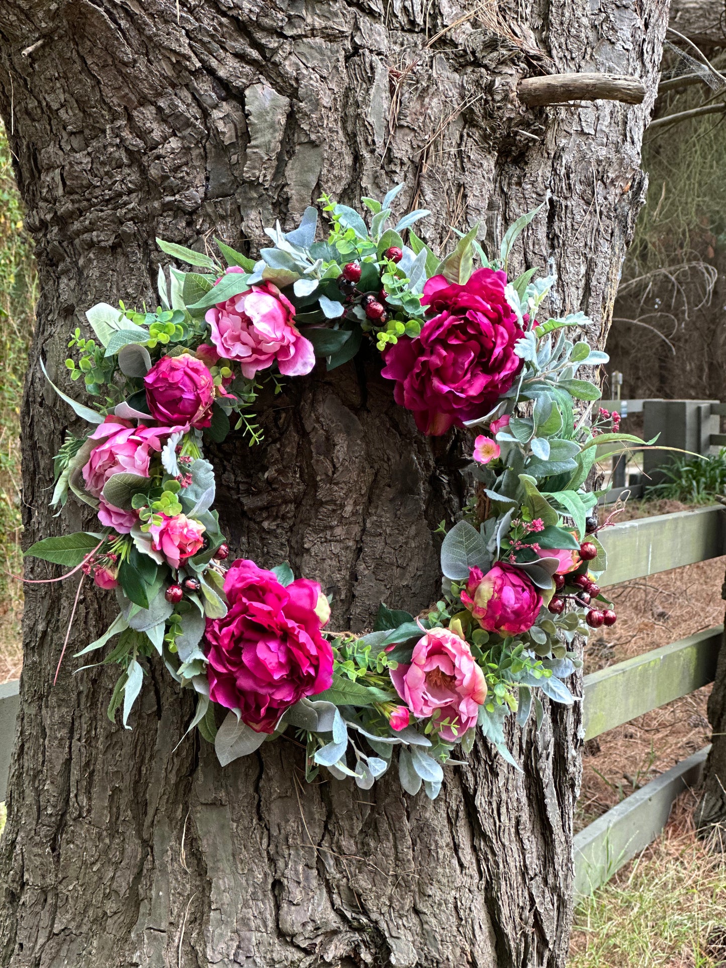 Burgundy Rhapsody Wreath