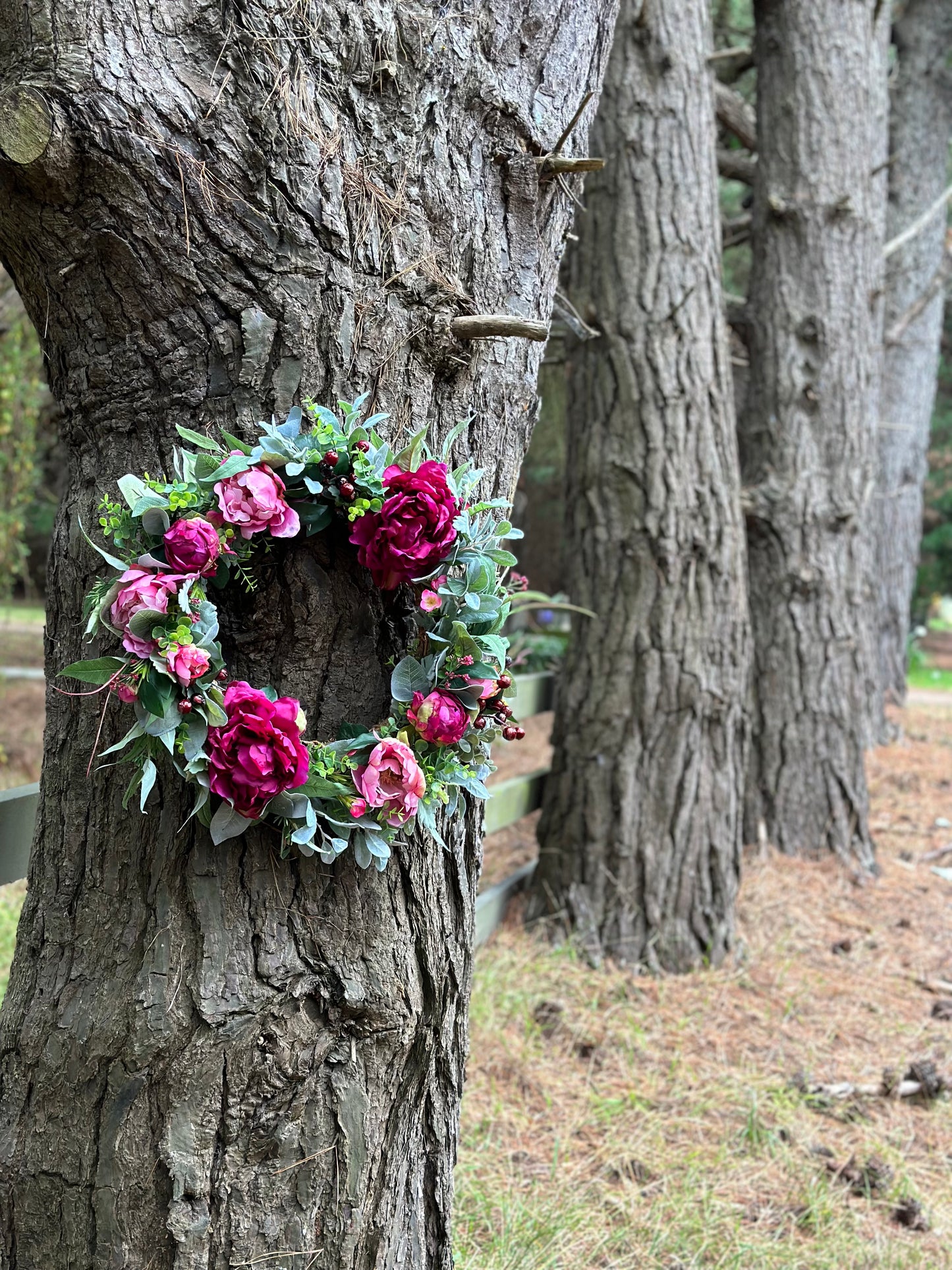 Burgundy Rhapsody Wreath