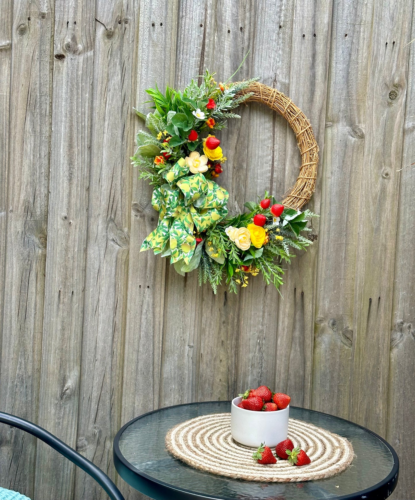 Strawberry Farm Wreath